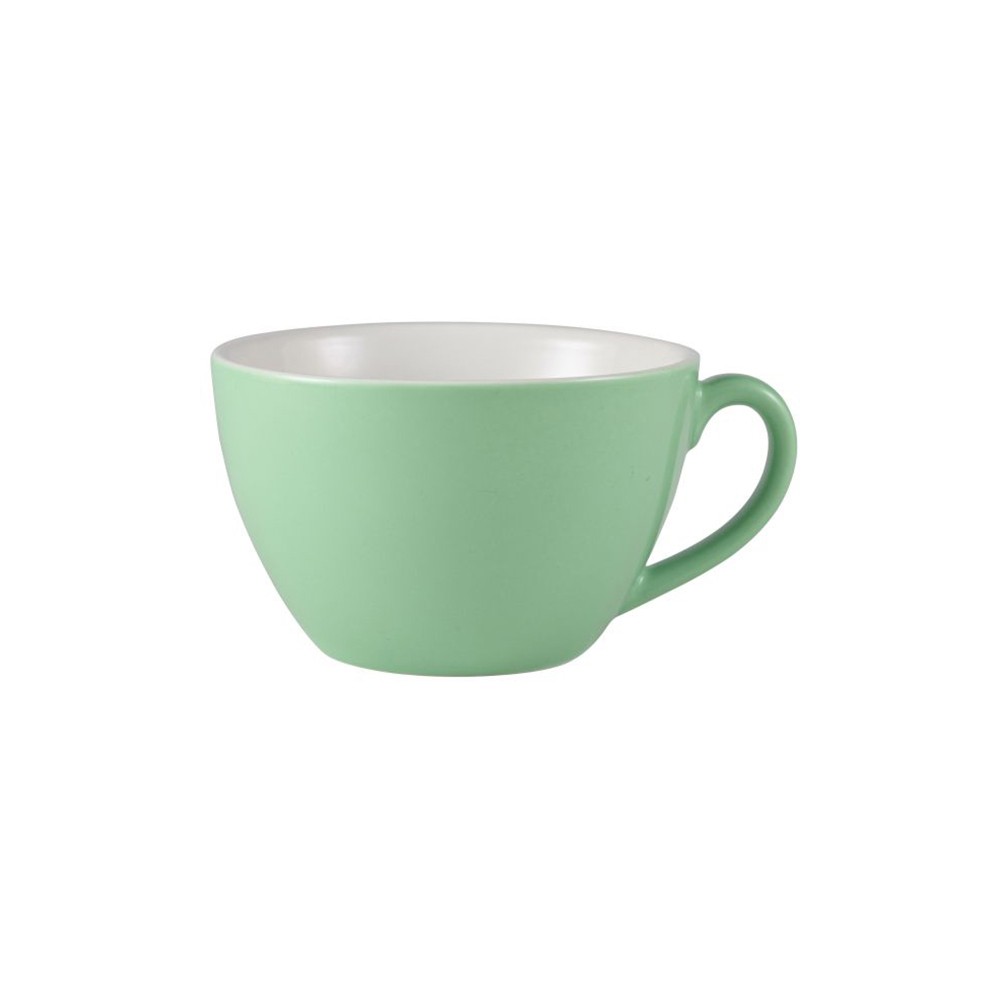Чашка чайная «Роял»; фарфор; 340мл; зелен.