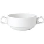 Чашка бульонная «Симплисити Вайт»; фарфор; 285мл; D=105, H=60, L=110мм; белый