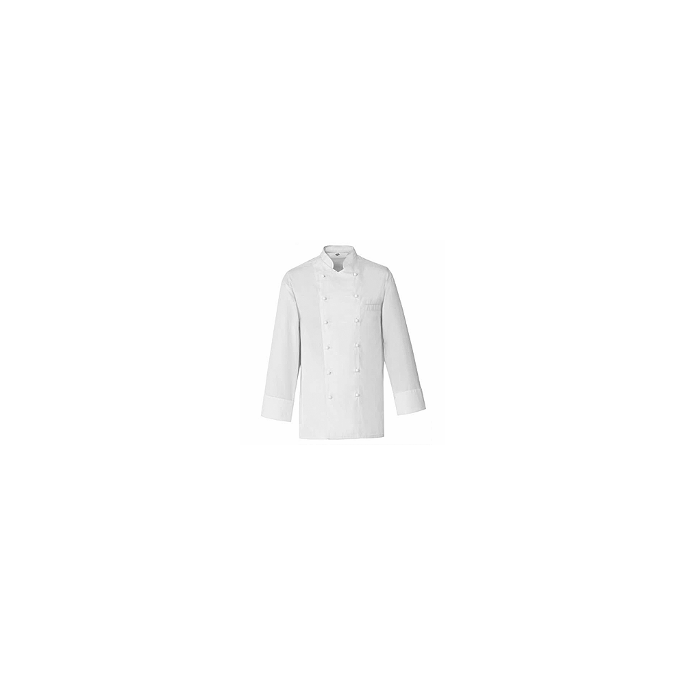 Куртка поварская, р. 46 б/пуклей; полиэстер, хлопок; белый