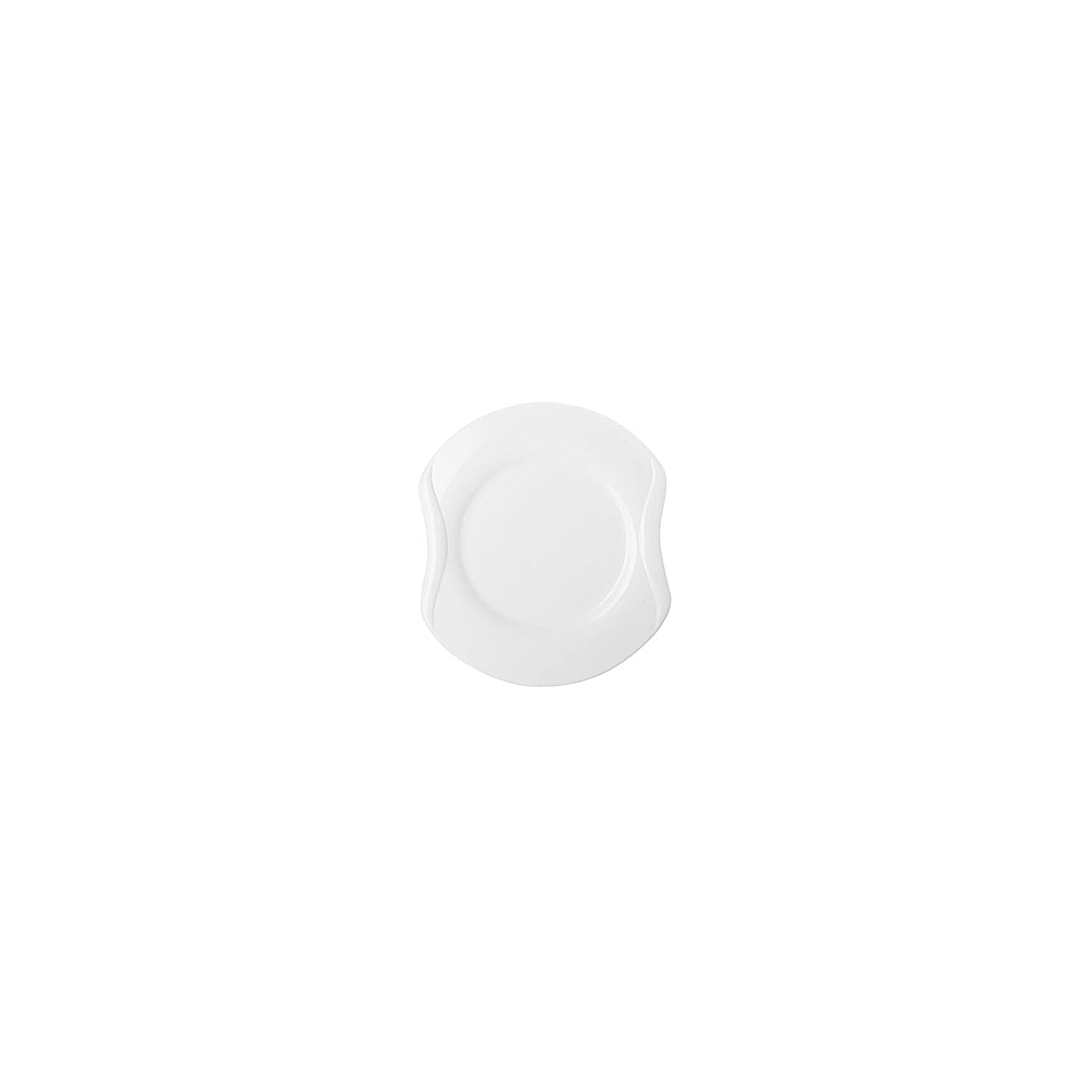 Тарелка «Одас»; фарфор; D=21см; белый