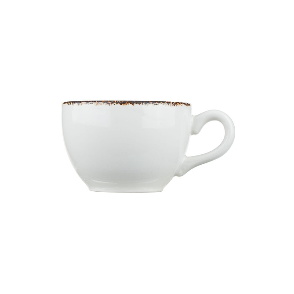 Чашка кофейная «Браун Дэппл»; фарфор; 85мл; белый, коричнев.