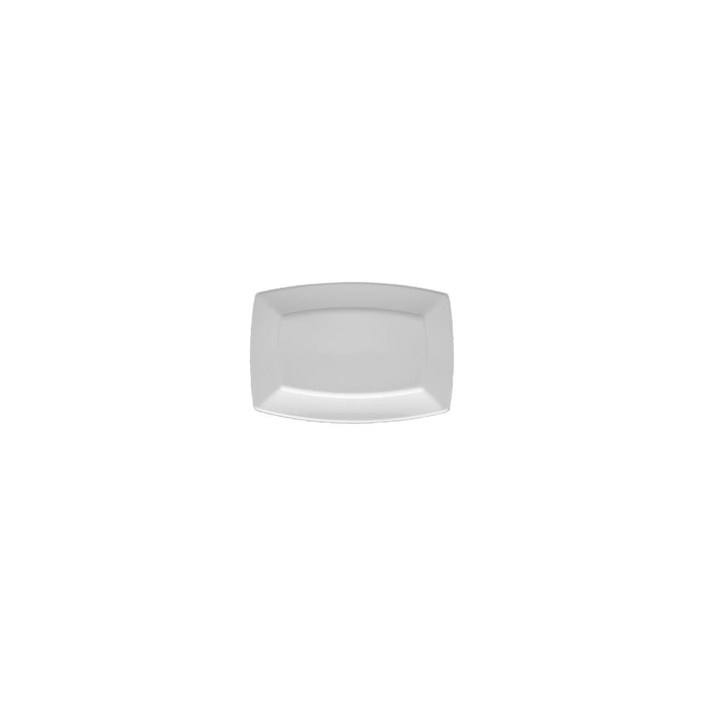 Блюдо прямоугольное «Виктория»; фарфор; H=30, L=386, B=269мм; белый