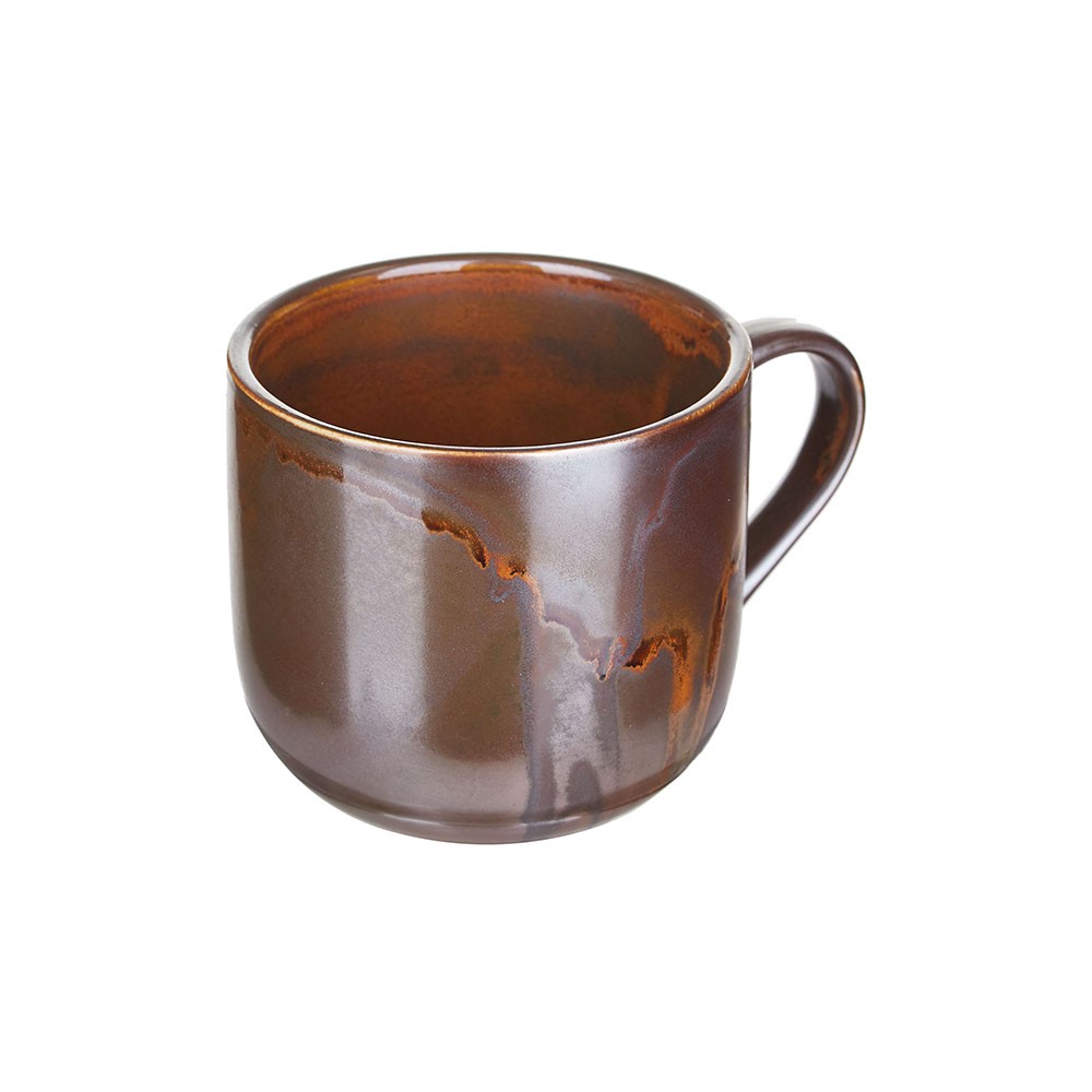 Чашка чайная «Мак»; фарфор; 350мл; D=9, H=8см; медный