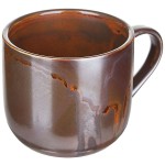 Чашка чайная «Мак»; фарфор; 350мл; D=9, H=8см; медный