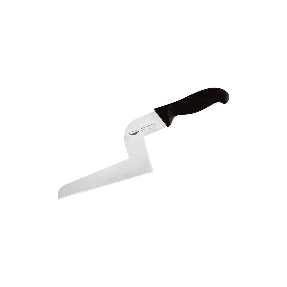 Нож кондитерский изогнутый; сталь нерж.; L=21, 5см; черный, металлич.