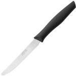 Нож столовый «Нова»; сталь нерж., полипроп.; L=220/105, B=15мм; черный