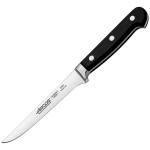 Нож для обвалки мяса «Класика»; сталь нерж., полиоксиметилен; L=14см; черный, металлич.