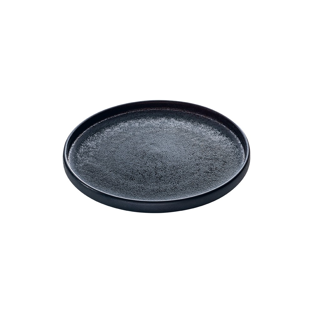 Тарелка мелкая «Нара»; керамика; D=210, H=25мм; черный