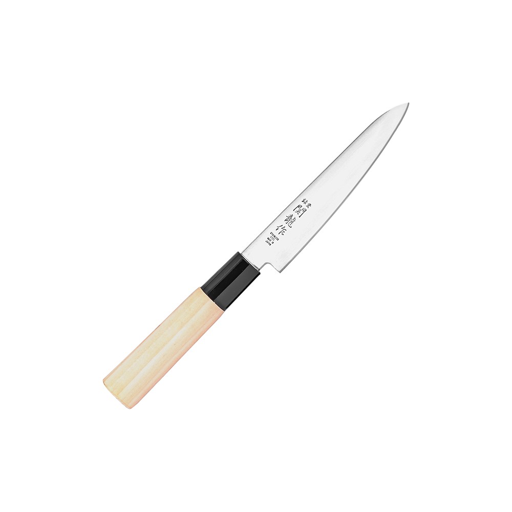 Нож кухонный «Киото» двусторонняя заточка; сталь нерж., дерево; L=235/120, B=25мм