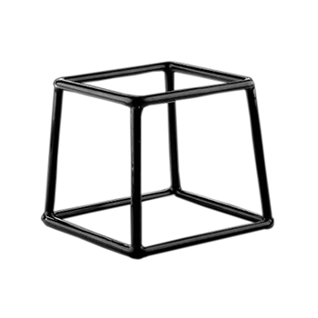Подставка; металл, резина; H=15, 2, L=17, 8, B=15, 2см; черный