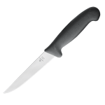 Нож кухонный; ручка черная; сталь нерж., пластик; L=273/145, B=25мм; черный, металлич.