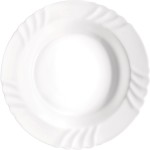 Блюдо глубокое «Эбро»; стекло; D=32см; белый