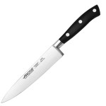 Нож поварской «Ривьера»; сталь нерж., полиоксиметилен; L=270/150, B=28мм; черный, металлич.