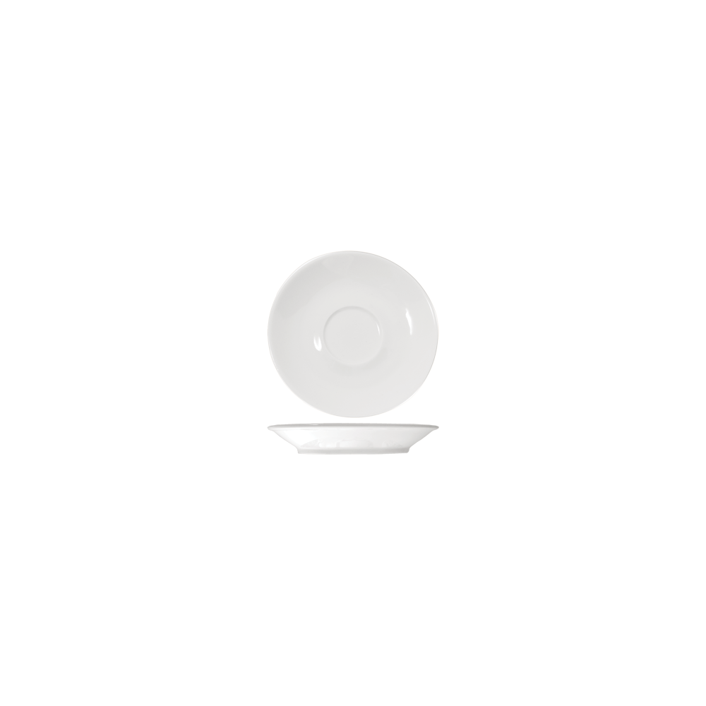 Блюдце «Кунстверк»; фарфор; D=145, H=23мм; белый