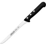 Нож для филе «Универсал»; сталь нерж., полиоксиметилен; L=275/160, B=13мм; черный, металлич.
