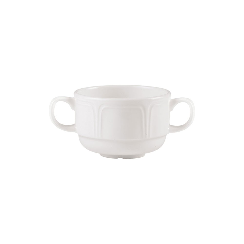 Чашка бульонная «Торино вайт»; фарфор; 300мл; белый