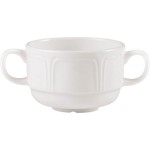 Чашка бульонная «Торино вайт»; фарфор; 300мл; белый