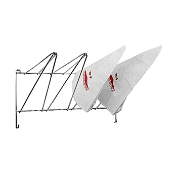 Сушилка наст. для кондит. мешков; сталь нерж.; H=35, 5, L=50, 5, B=26см; металлич.