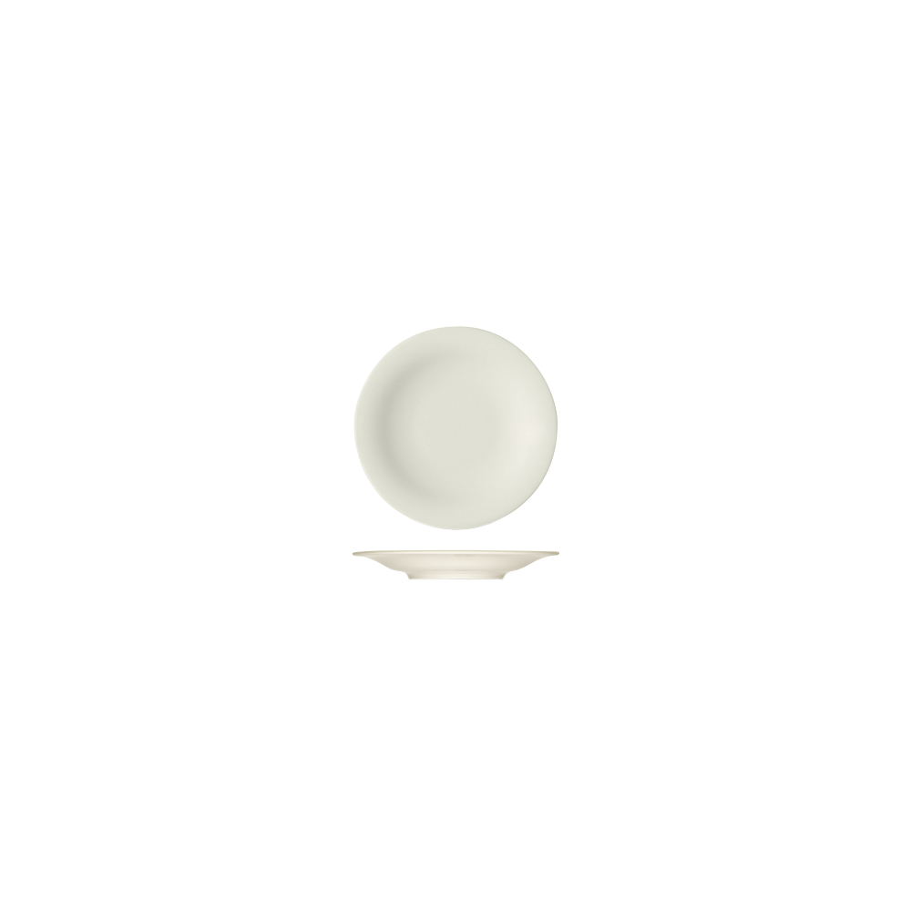 Тарелка мелкая «Рафинез»; фарфор; D=25, 8см; слон.кость
