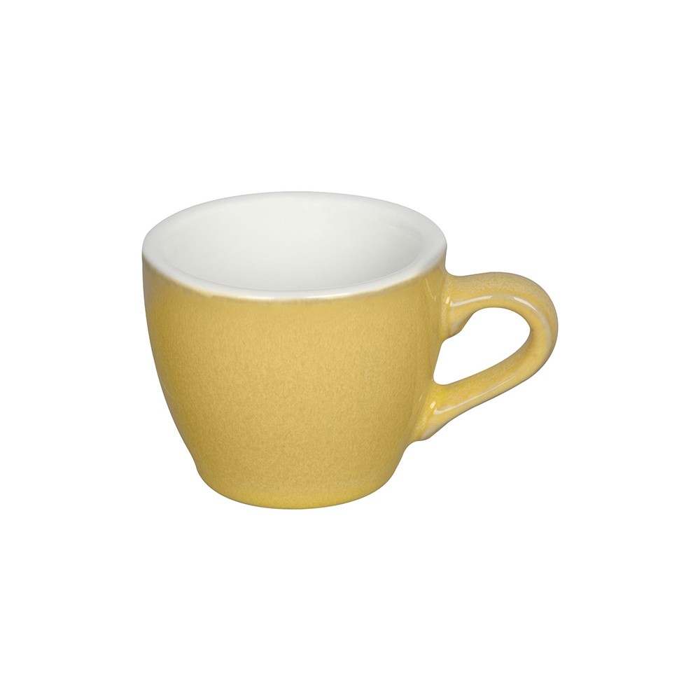 Чашка кофейная «Эгг»; фарфор; 80мл; желт.