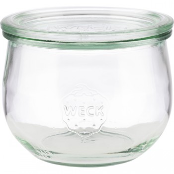Емкость для подачи с крышкой «Вэк»; стекло; 0, 58л; D=11, H=9см