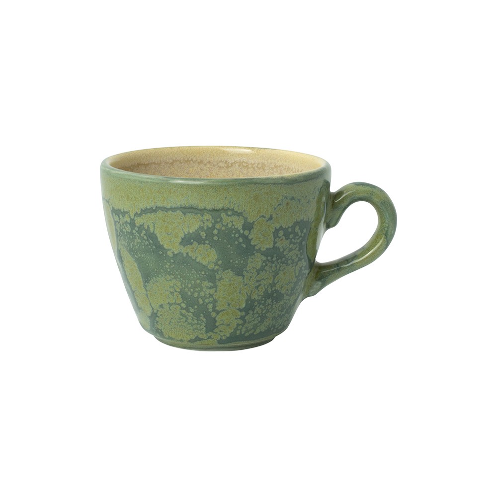 Чашка кофейная «Аврора Революшн Джейд» блюдце 03024461; фарфор; 85мл; D=65мм; зелен.