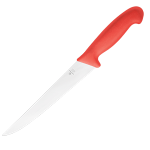 Нож заколочный; сталь нерж., пластик; L=370/240, B=32мм; красный, металлич.