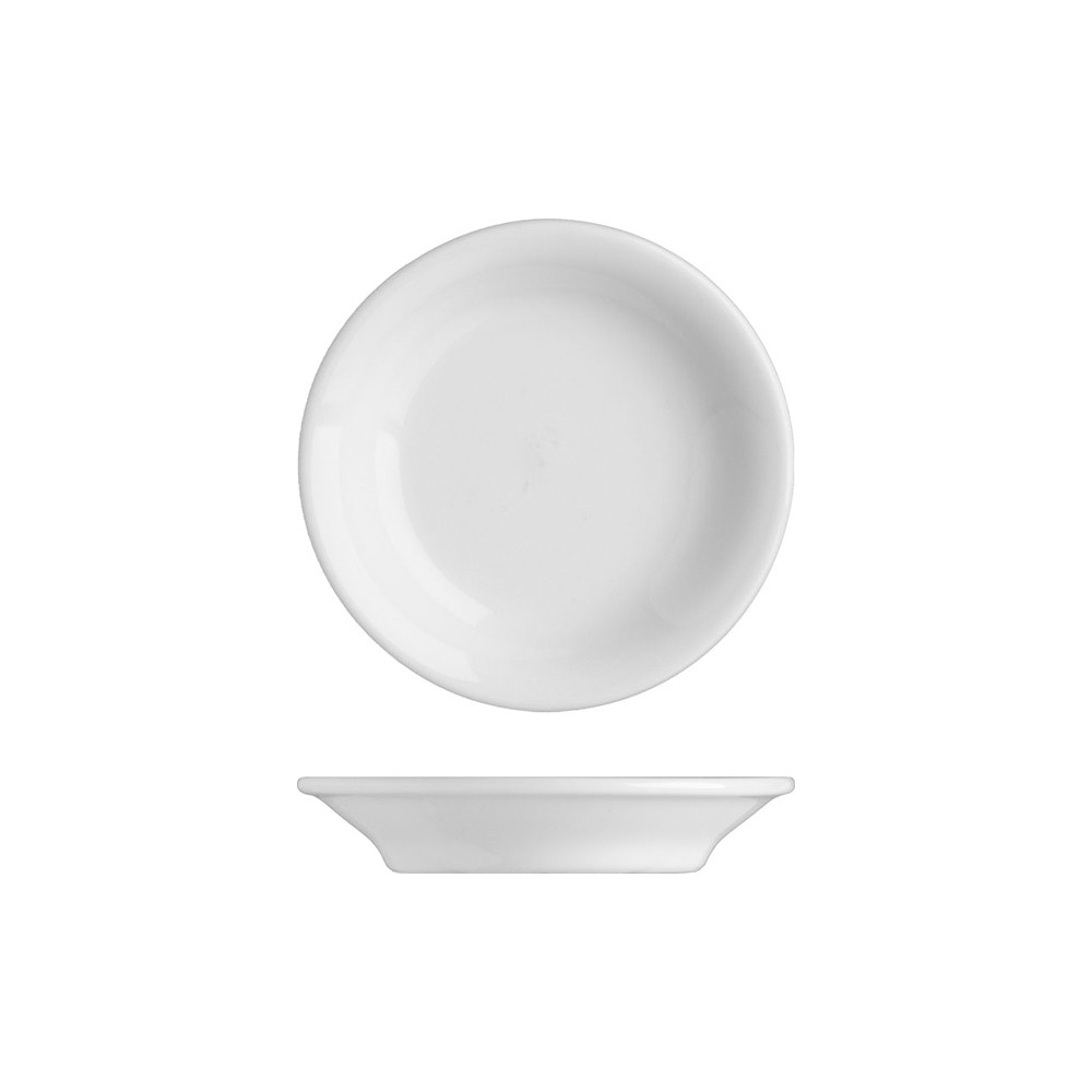 Тарелочка для масла «Принцип»; фарфор; D=85, H=15мм; белый