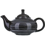 Чайник «Маренго»; керамика; 0, 7л; L=22, 5см; черный, серый