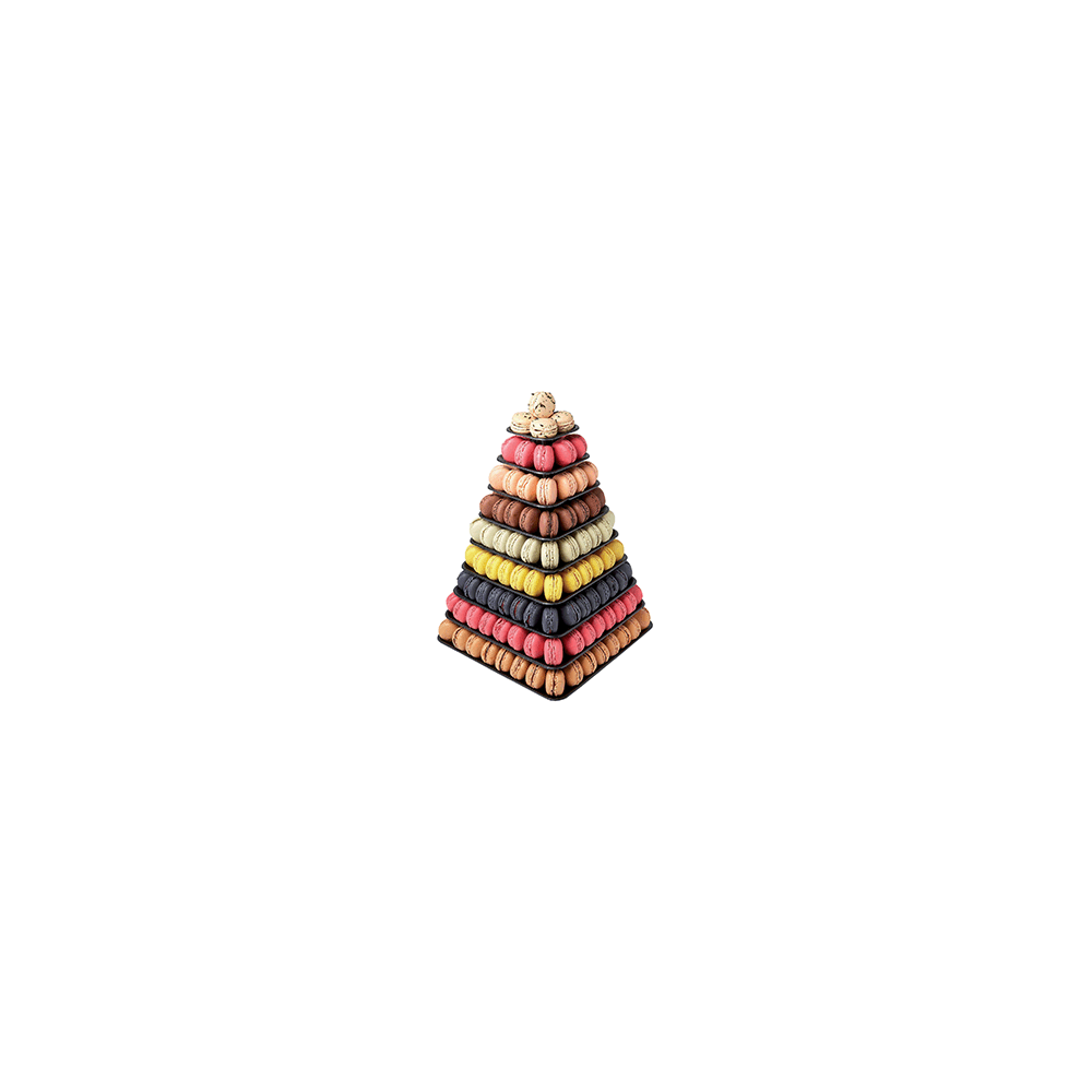 Пирамида для конд. изделий; пластик; H=44, L=30, B=30см; черный