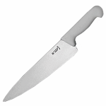 Нож поварской «Шеф»; сталь нерж., пластик; L=375/260, B=55мм; белый, металлич.