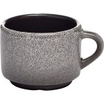 Чашка кофейная «Млечный путь»; фарфор; 80мл; белый, черный