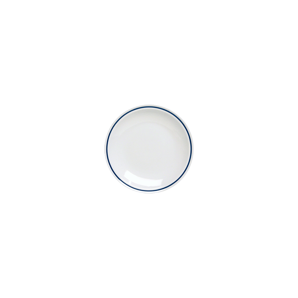 Тарелка мелкая; фарфор; D=25см; голуб.