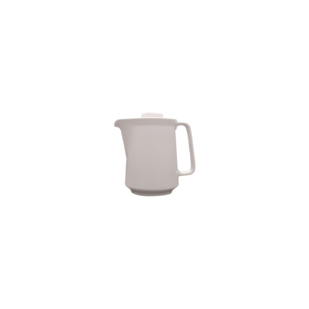 Кофейник с крышкой «Кашуб-хел»; фарфор; 0, 6л; D=85, H=130, L=150, B=90мм; белый