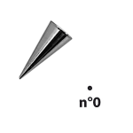 Насадка кондитерская для декора №0 D=0. 6мм; сталь; D=0, 4мм