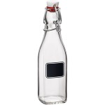 Бутылка с крышкой «Лавана»; стекло; 270мл; D=55, H=192мм; прозр., черный