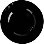 Тарелка «Трианон»; стекло; D=195, H=15мм; черный