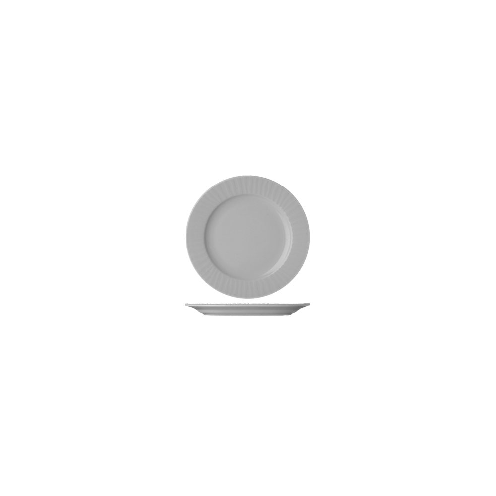 Тарелка мелкая «Нестор»; фарфор, фарфор; D=305, H=20мм; белый