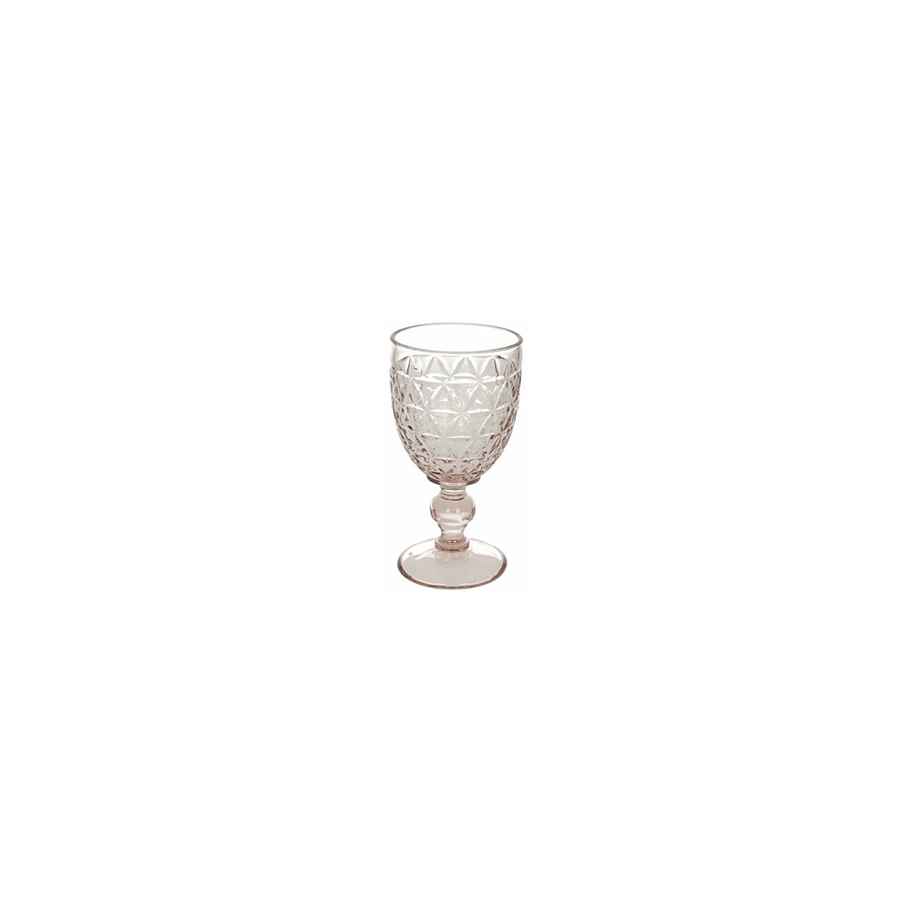 Бокал для вина «Абигейл»; стекло; 310мл; D=85, H=160мм; розов.