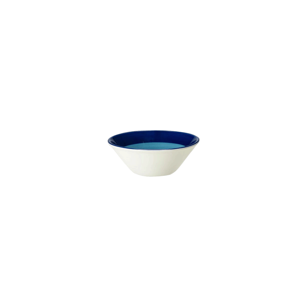 Салатник «Фридом Блю»; фарфор; 305мл; D=13, 5см; белый, голуб.