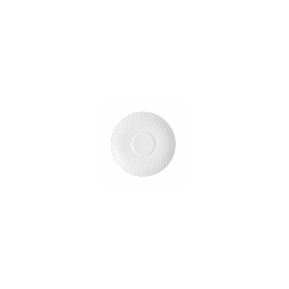 Блюдце «Сатиник»; фарфор; D=165, H=18мм; белый