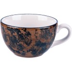 Чашка чайная «Аида»; фарфор; 280мл; коричнев.