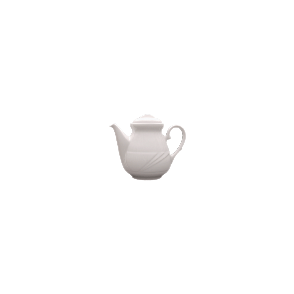 Кофейник с крышкой «Аркадия»; фарфор; 300мл; D=65, H=100, L=150, B=60мм; белый