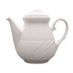 Кофейник с крышкой «Аркадия»; фарфор; 300мл; D=65, H=100, L=150, B=60мм; белый