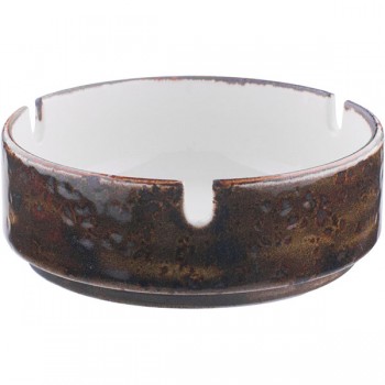 Пепельница «Крафт Браун»; фарфор; D=10см; коричнев.