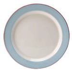 Тарелка мелкая «Рио Блю»; фарфор; D=200, H=15мм; белый, синий