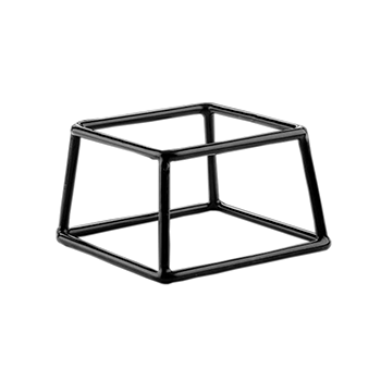 Подставка; металл, резина; H=10, 2, L=17, 8, B=15, 2см; черный