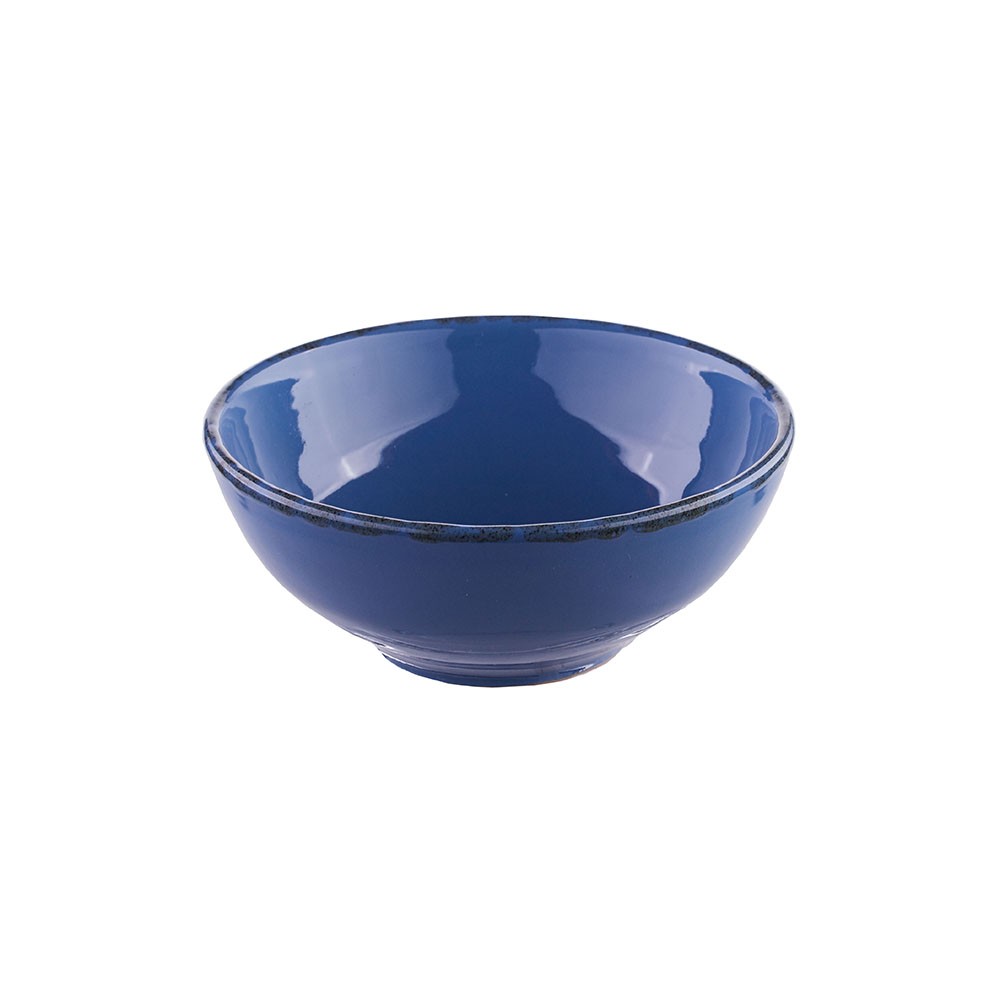 Салатник «Синий крафт»; керамика; 450мл; D=135, H=55мм; голуб.