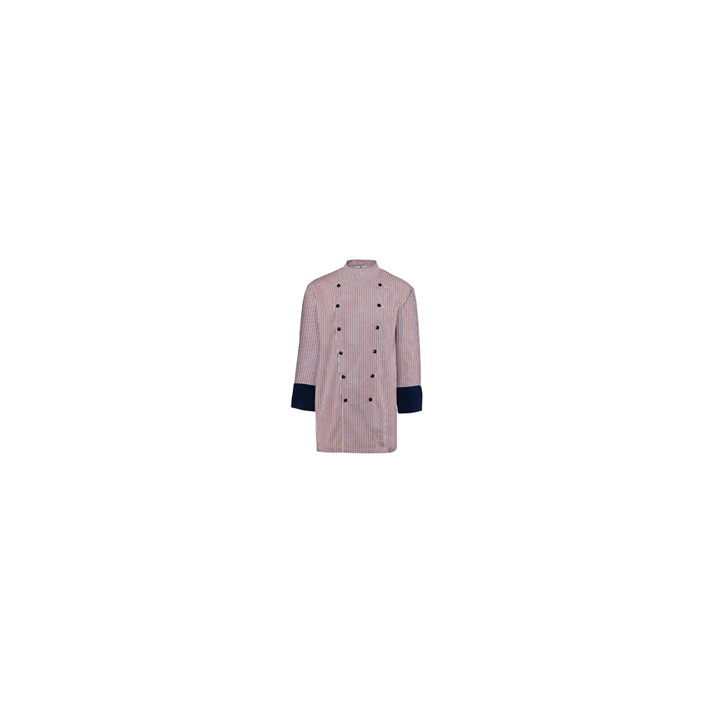 Куртка поварская 60р. клетка; б/пуклей; полиэстер, хлопок; красный, синий