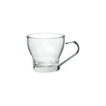 Чашка кофейная «Осло»; стекло, металл; 100мл; D=67, H=62мм; прозр.